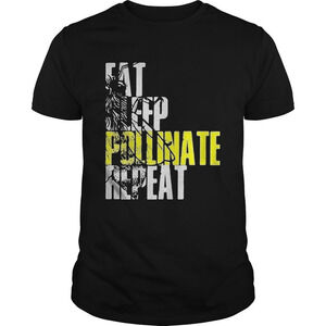 Eat Sleep Pollinate Repeat Bee Nature Garden T-Shirt